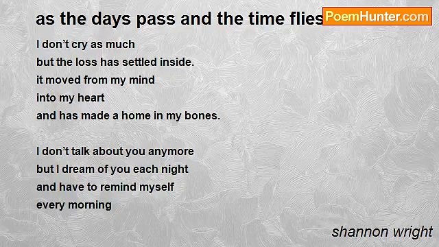 shannon wright - as the days pass and the time flies