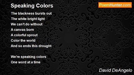 David DeAngelo - Speaking Colors