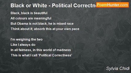 Sylvia Chidi - Black or White - Political Correctness