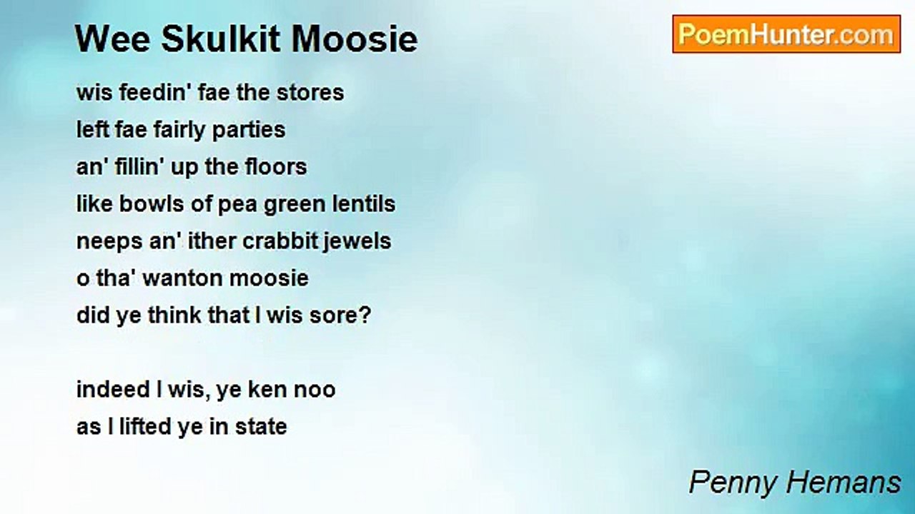 Penny Hemans - Wee Skulkit Moosie