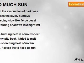 Ayi Escalona - TO MUCH SUN