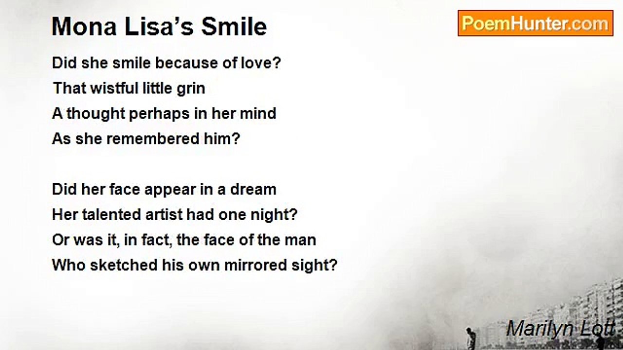 Marilyn Lott - Mona Lisa’s Smile