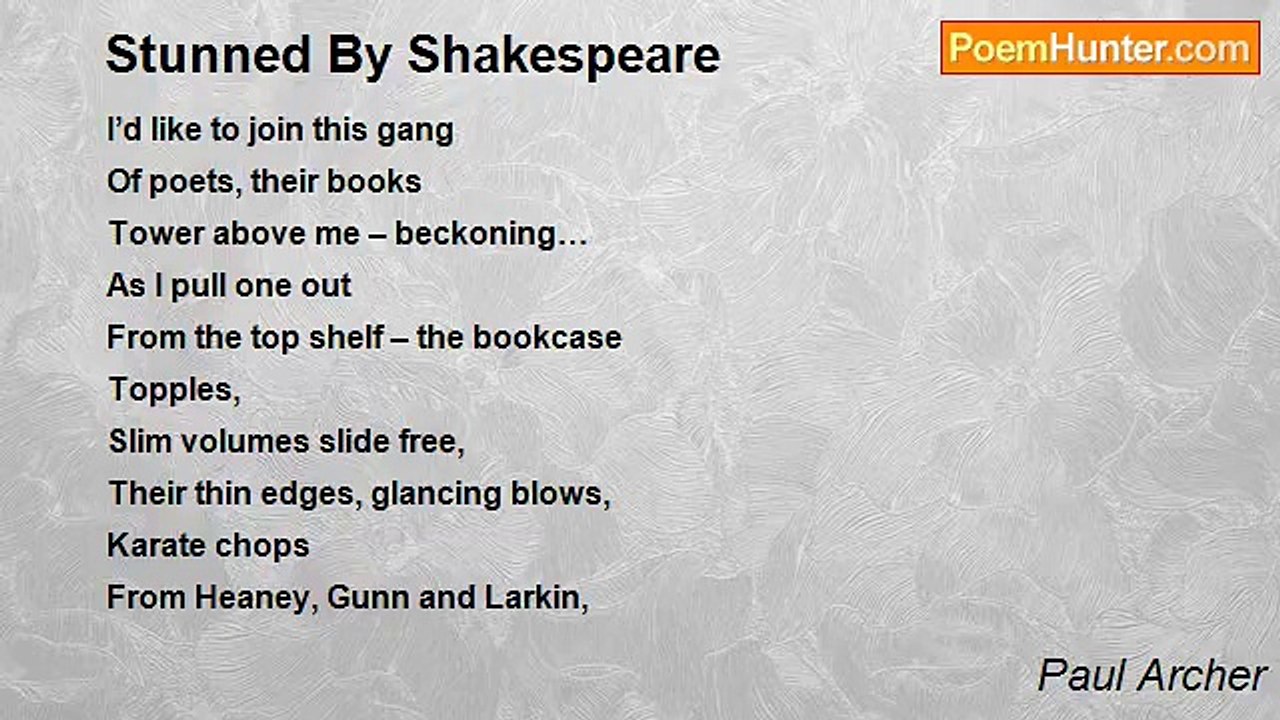 Paul Archer - Stunned By Shakespeare