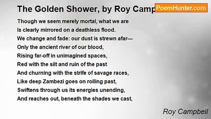 Roy Campbell - The Golden Shower, by Roy Campbell