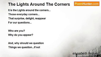 elysabeth faslund - The Lights Around The Corners