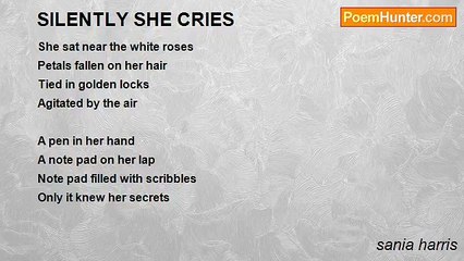 sania harris - SILENTLY SHE CRIES