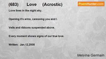Melvina Germain - (683)       Love     (Acrostic)             No.4