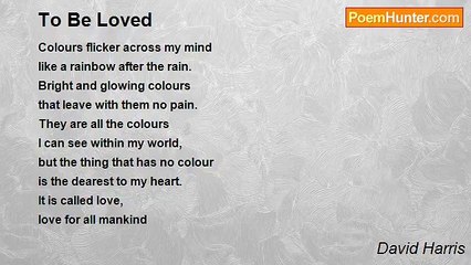 David Harris - To Be Loved