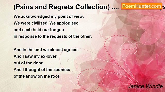 Janice Windle - (Pains and Regrets Collection) .... A Lovers' Tryst
