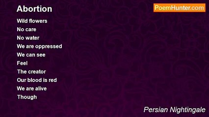 Persian Nightingale - Abortion