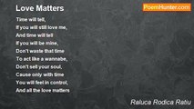 Raluca Rodica Ratiu - Love Matters