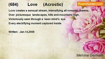 Melvina Germain - (684)        Love     (Acrostic)              No.5