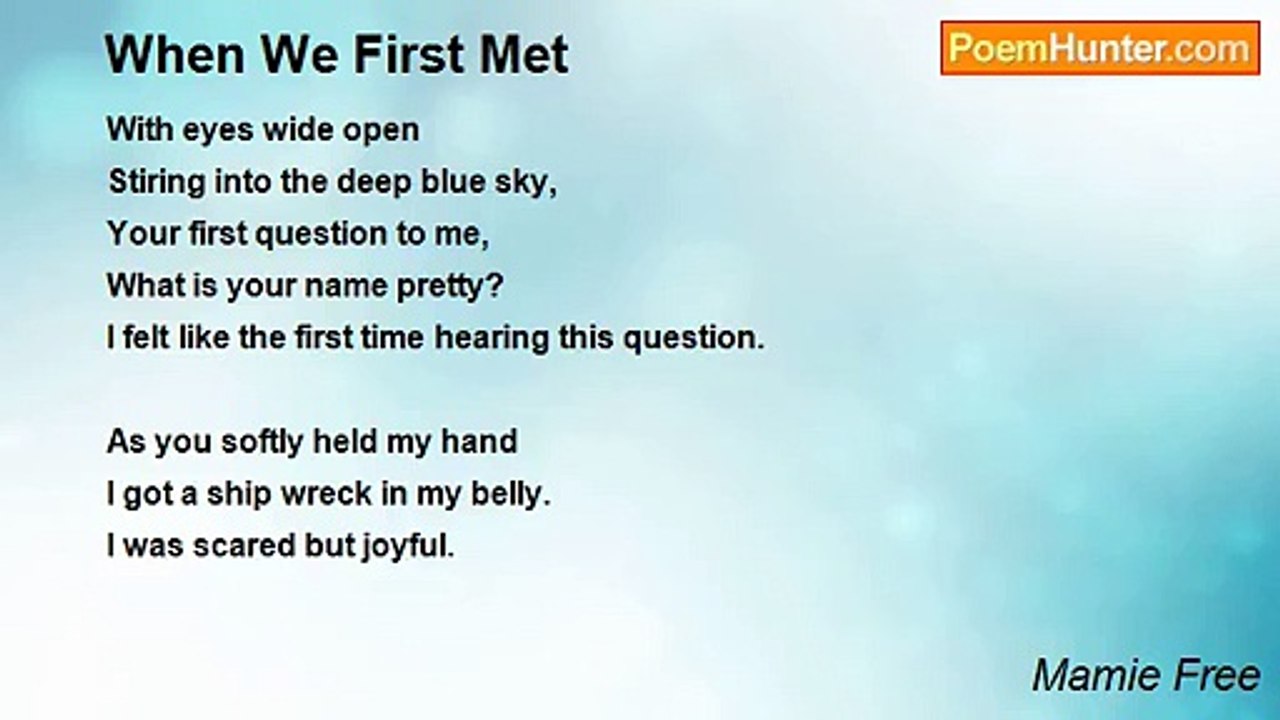 Mamie Free - When We First Met