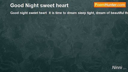 Ninni ... - Good Night sweet heart