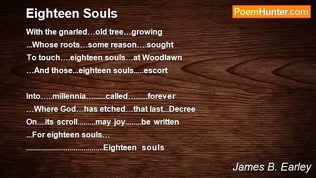 James B. Earley - Eighteen Souls...At Woodlawn