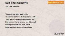 JoJo Bean - Salt That Seasons