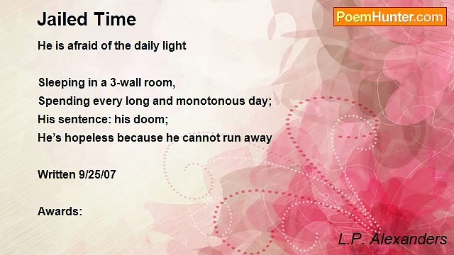 L.P. Alexanders - Jailed Time