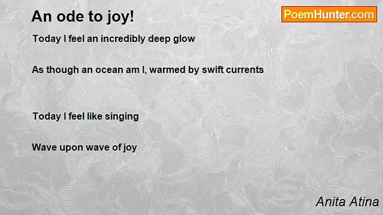 Anita Atina - An ode to joy!