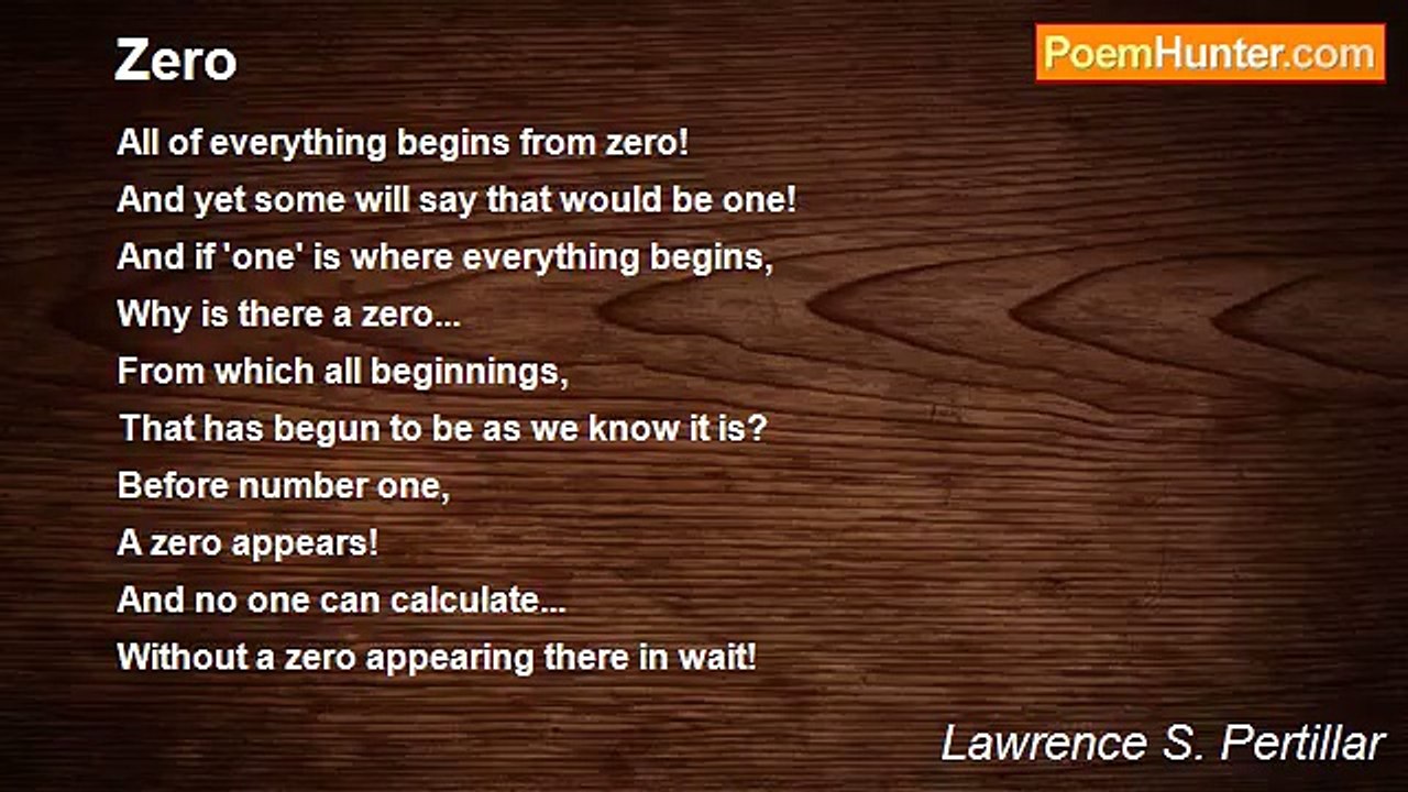 Lawrence S. Pertillar - Zero