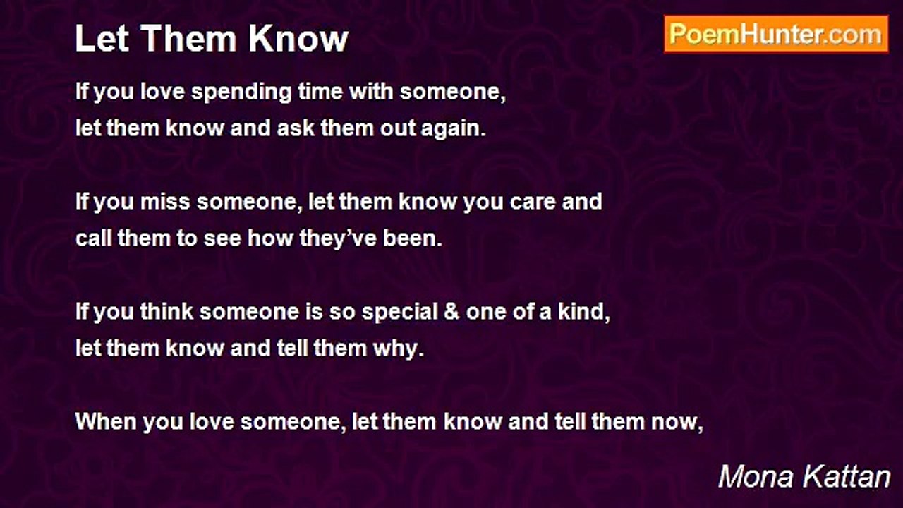 Mona Kattan - Let Them Know