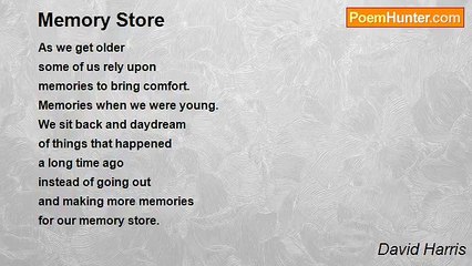 David Harris - Memory Store