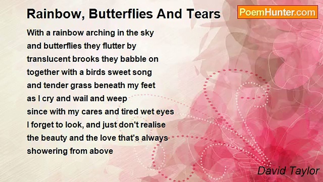 David Taylor - Rainbow, Butterflies And Tears