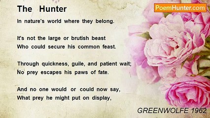 GREENWOLFE 1962 - The   Hunter