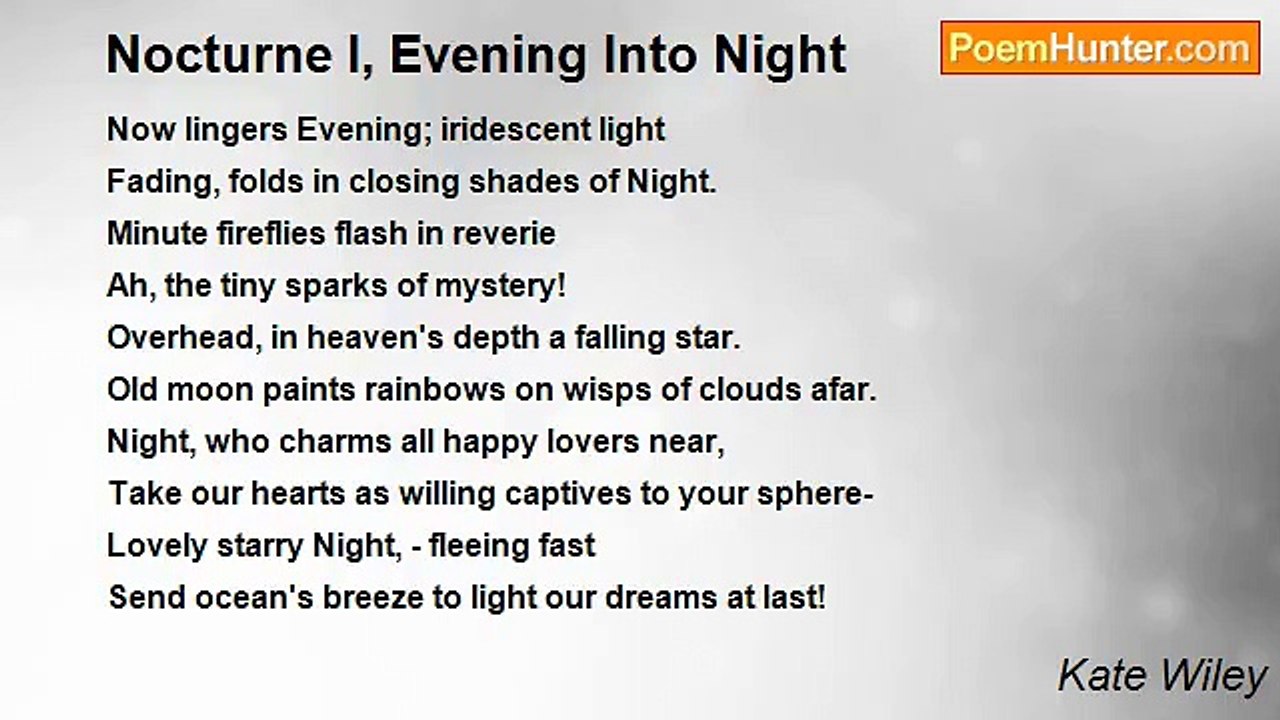 Kate Wiley - Nocturne I, Evening Into Night