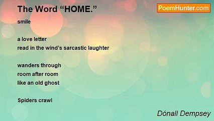 Dónall Dempsey - The Word “HOME.”