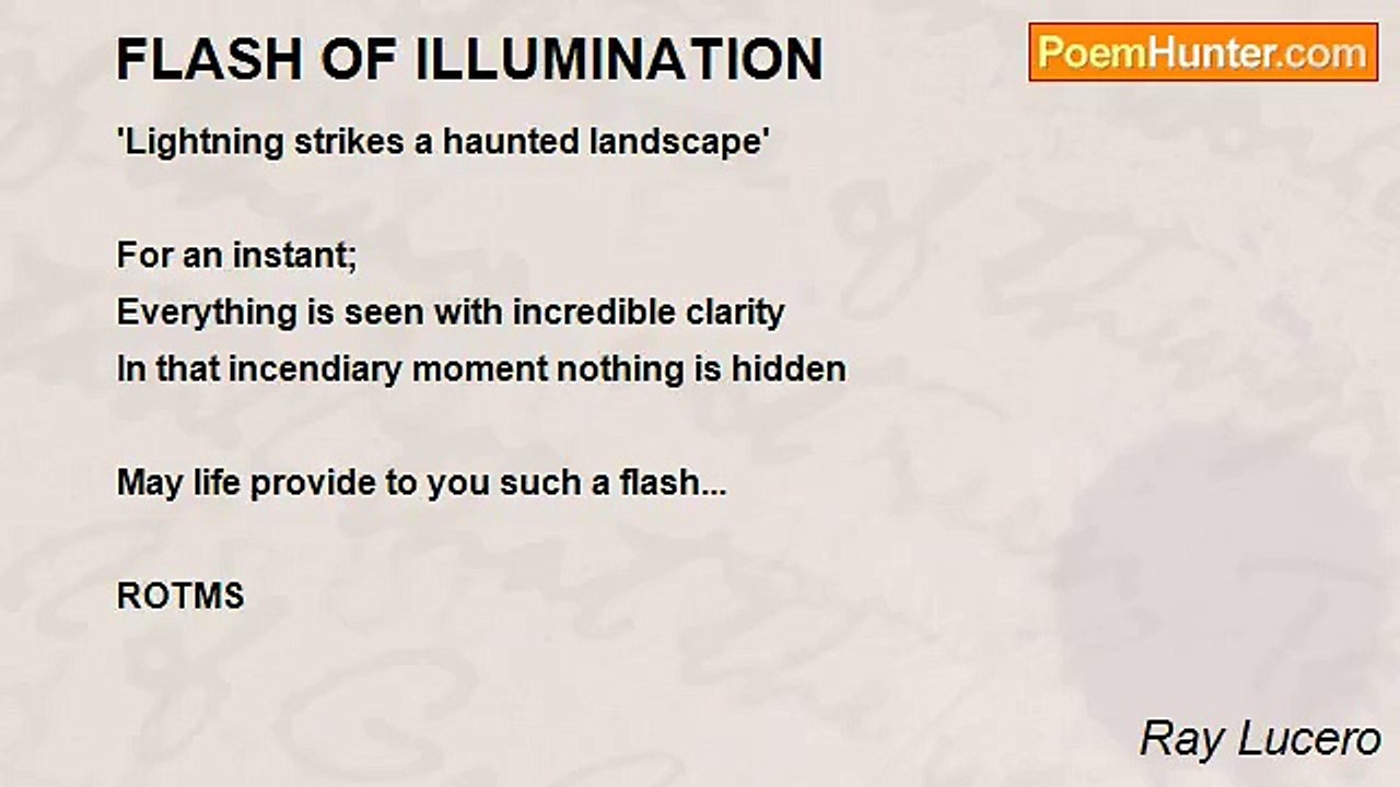 Ray Lucero - FLASH OF ILLUMINATION