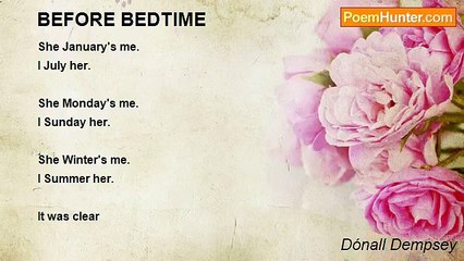 Dónall Dempsey - BEFORE BEDTIME
