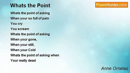 Anne Ornelas - Whats the Point