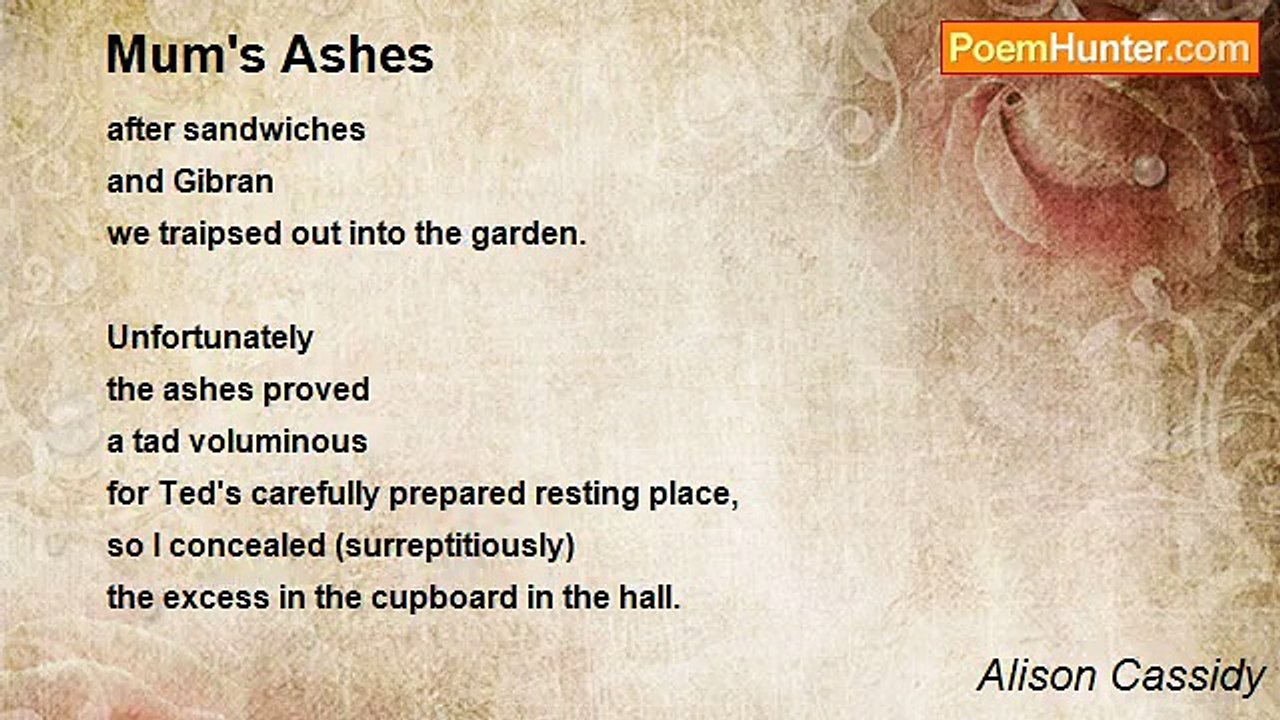 Alison Cassidy - Mum's Ashes