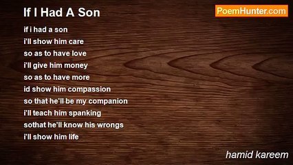 hamid kareem - If I Had A Son