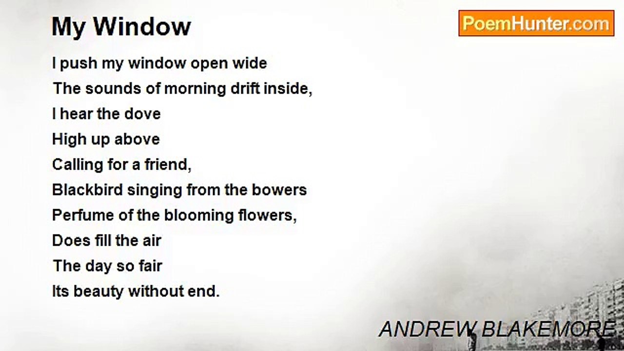ANDREW BLAKEMORE - My Window