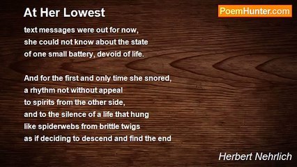 Herbert Nehrlich - At Her Lowest