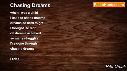 Rita Umali - Chasing Dreams