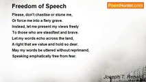 Joseph T. Renaldi - Freedom of Speech