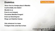 CHOUDHURI SUKUMAR - Dialektos