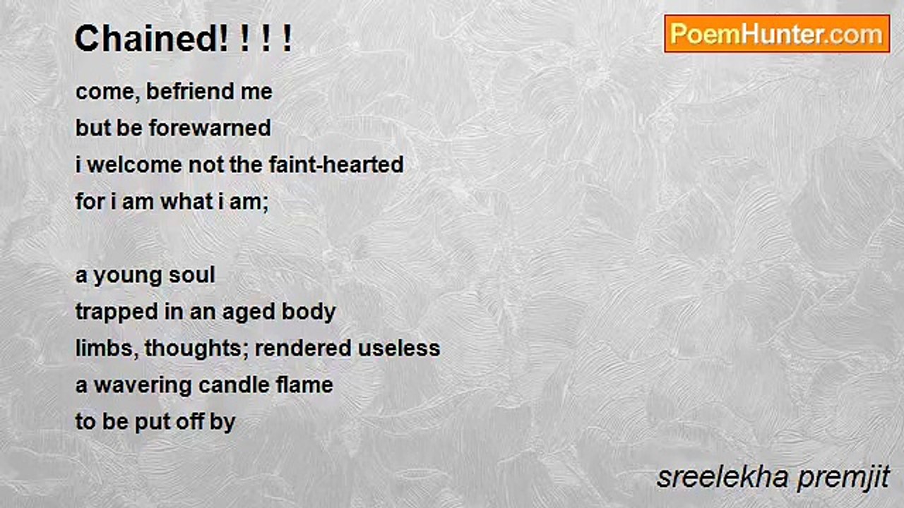sreelekha premjit - Chained! ! ! !