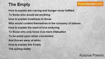 Kosova Poems - The Empty