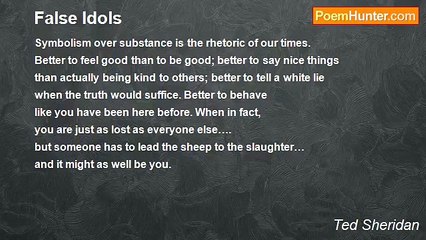 Ted Sheridan - False Idols