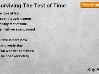 Kay Barcelon - . Surviving The Test of Time
