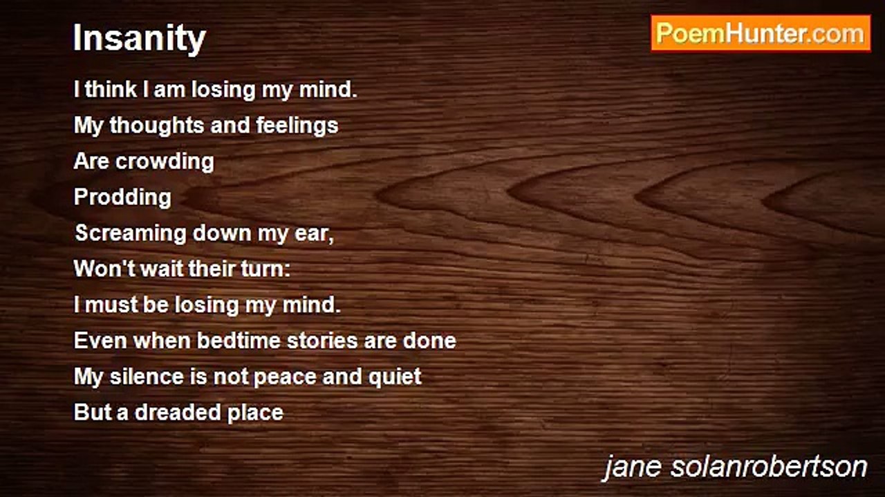 jane solanrobertson - Insanity