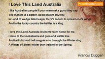 Francis Duggan - I Love This Land Australia