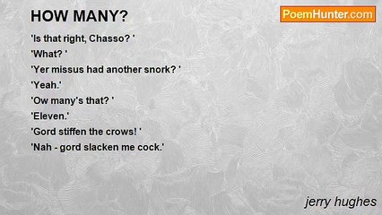 jerry hughes - HOW MANY?