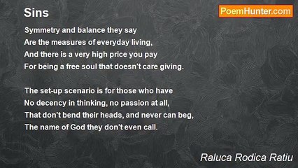 Raluca Rodica Ratiu - Sins