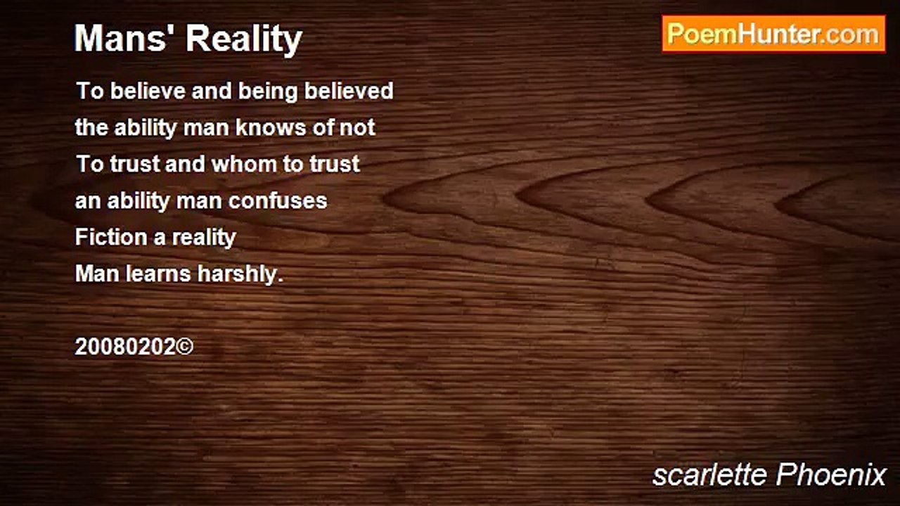 scarlette Phoenix - Mans' Reality
