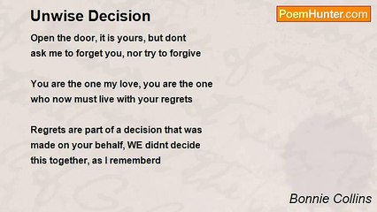 Bonnie Collins - Unwise Decision
