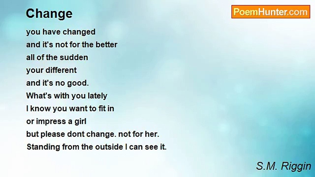 S.M. Riggin - Change